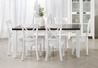 LE FRANSCHHOEK - 7 Piece Dining Suite with Clouds Dining Chairs