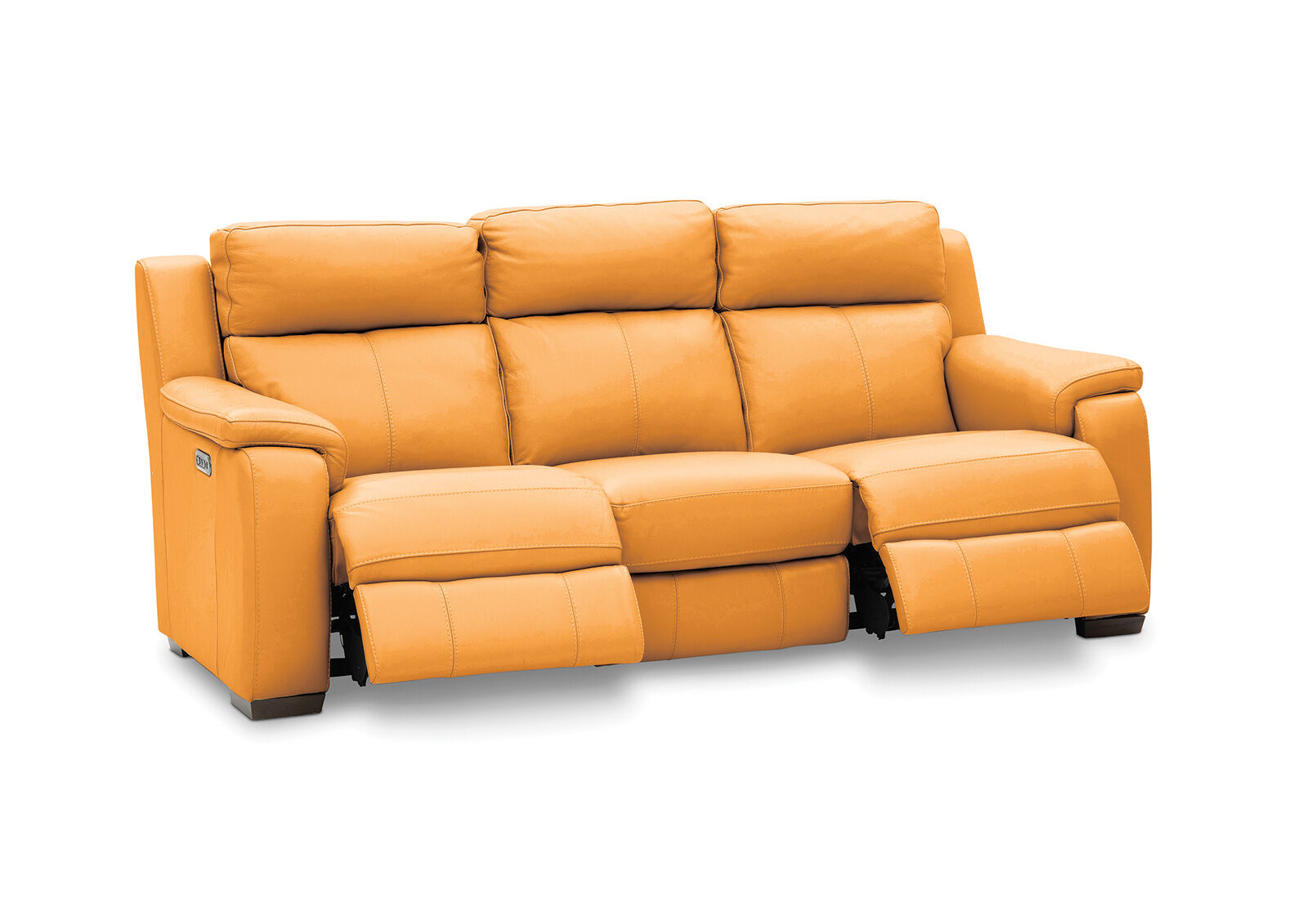 CAPELLO - Leather 3 Seater Sofa with 2 Inbuilt Electric Recliners CAPELLO