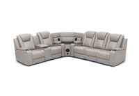 SENTINAL MK2 LEATHER - 5 Piece Corner with LHF Console SENTINAL MK2 LEATHER