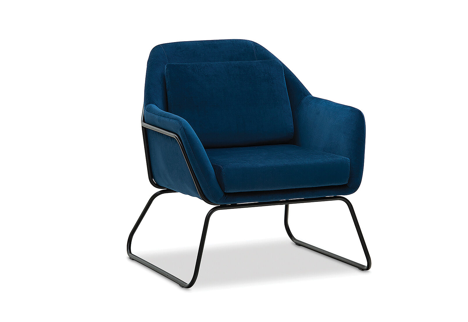 NAVY PIRIE Fabric Accent Chair