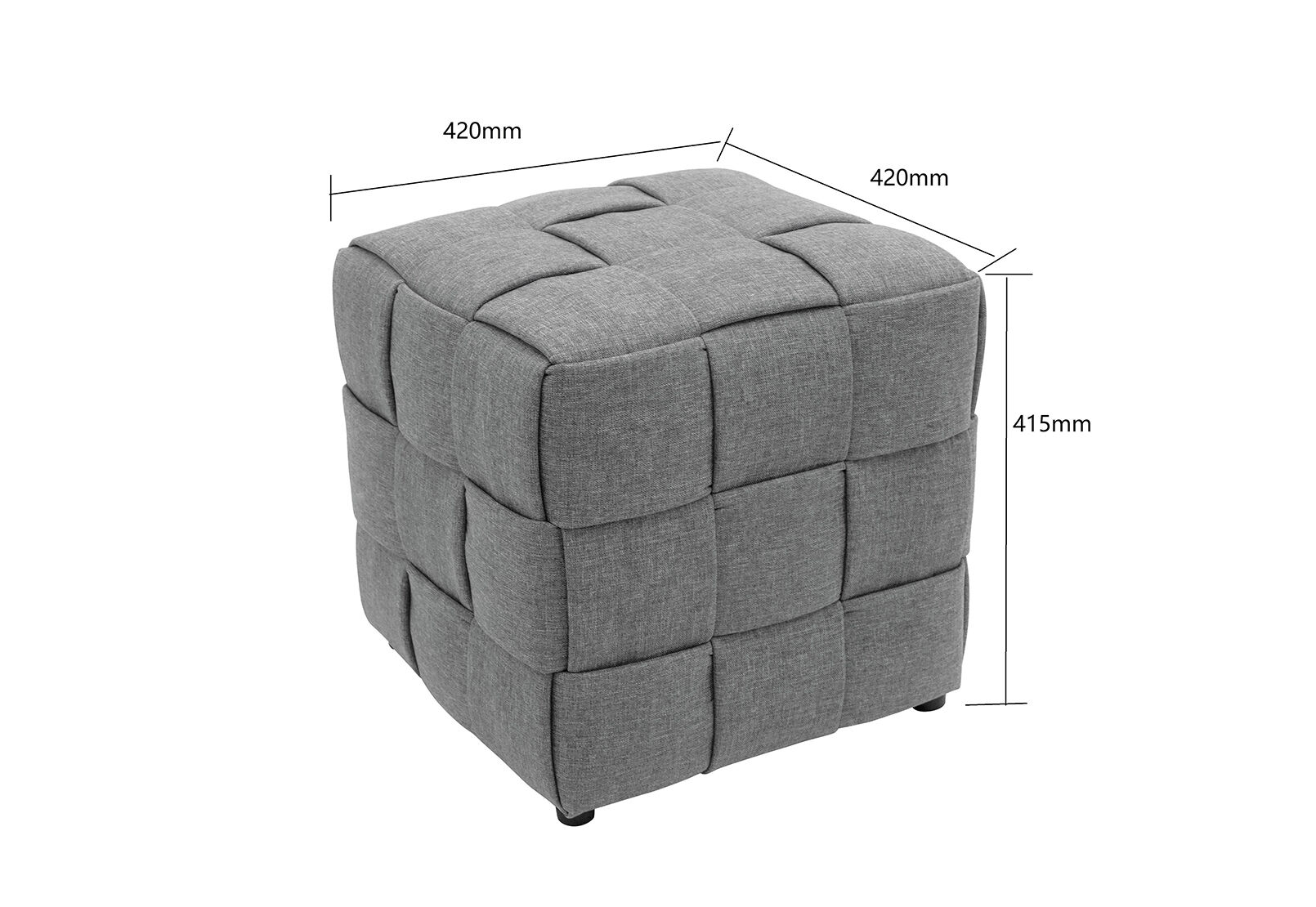 NOLAN - Light Grey Stool NOLAN