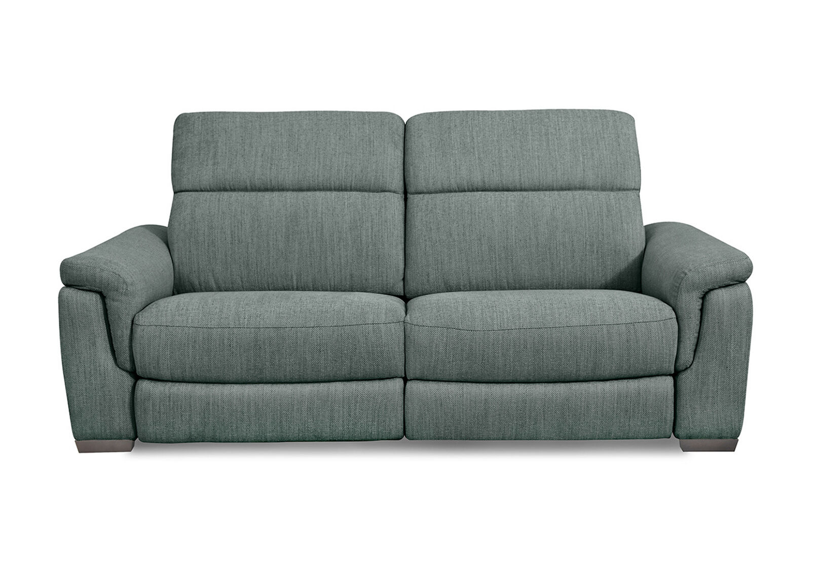 LUCIANO - Fabric 2.5 Seater Sofa with 2 Electric Recliners LUCIANO