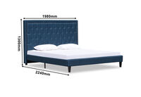 ARNOLD - Navy King Bed ARNOLD