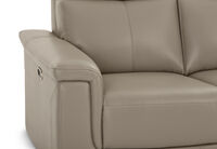 SERGIO LEATHER - 2 Seater with Electric Recliners SERGIO LEATHER