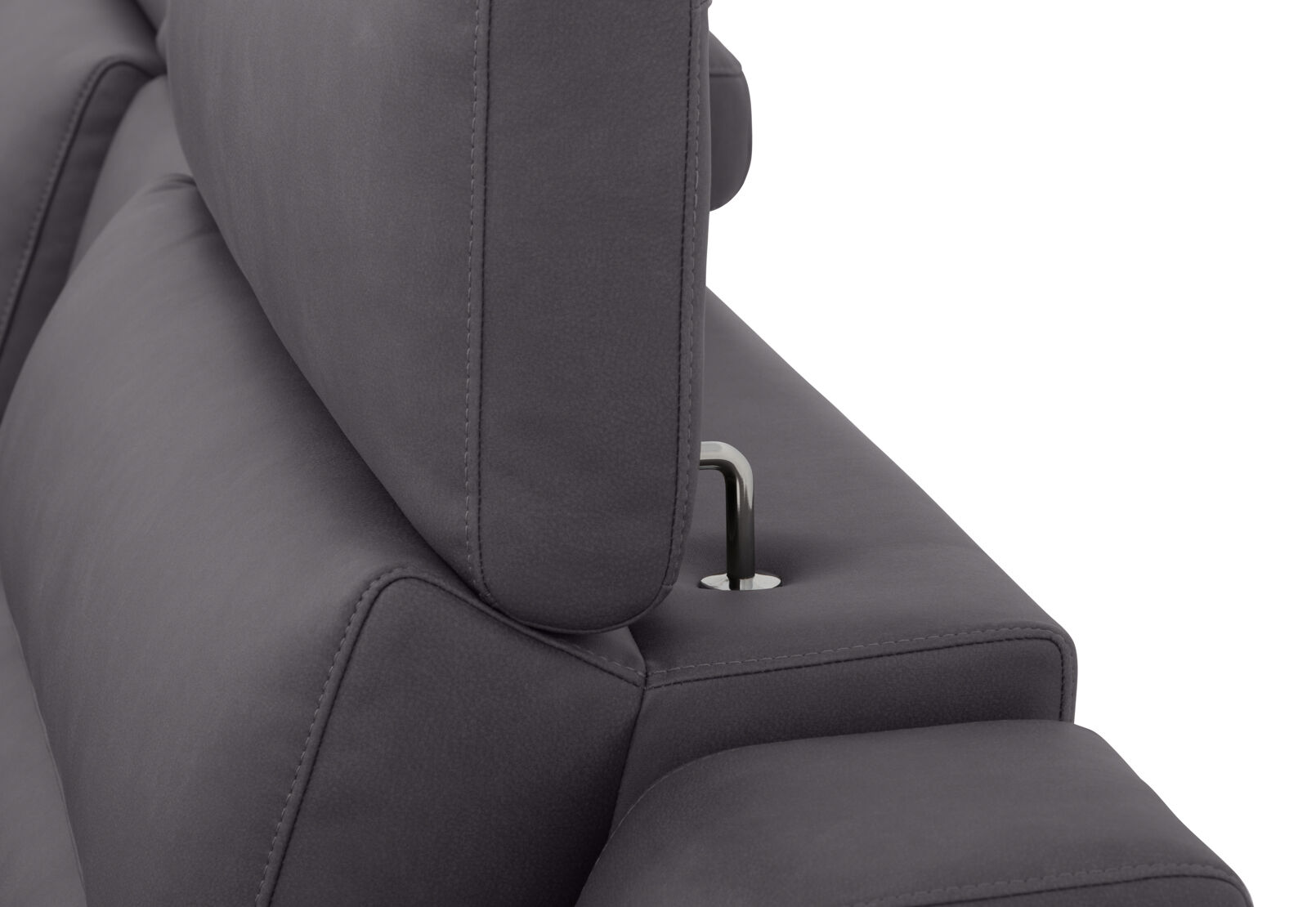 JEFFRIES FABRIC - Corner Lounge with Inbuilt Electric Recliner and LHF Chaise JEFFRIES FABRIC