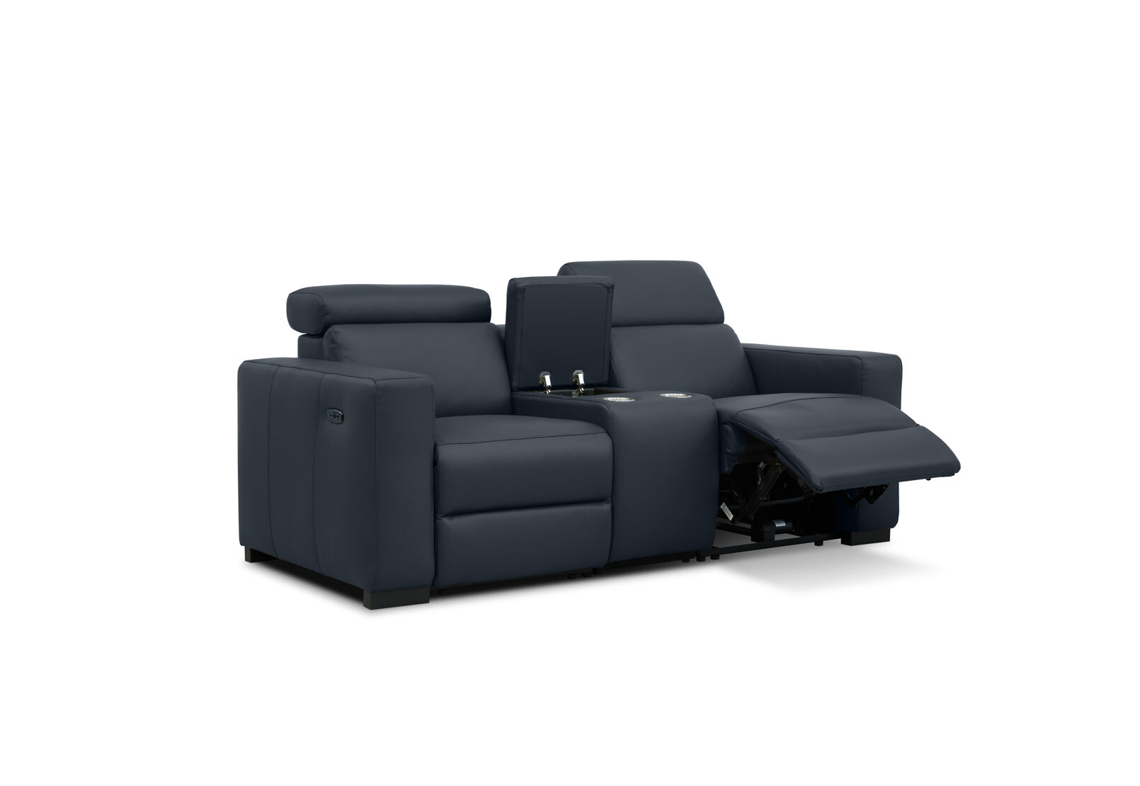 DAMIAN LEATHER - 2 Seater Sofa with inbuilt Electric Recliners DAMIAN LEATHER