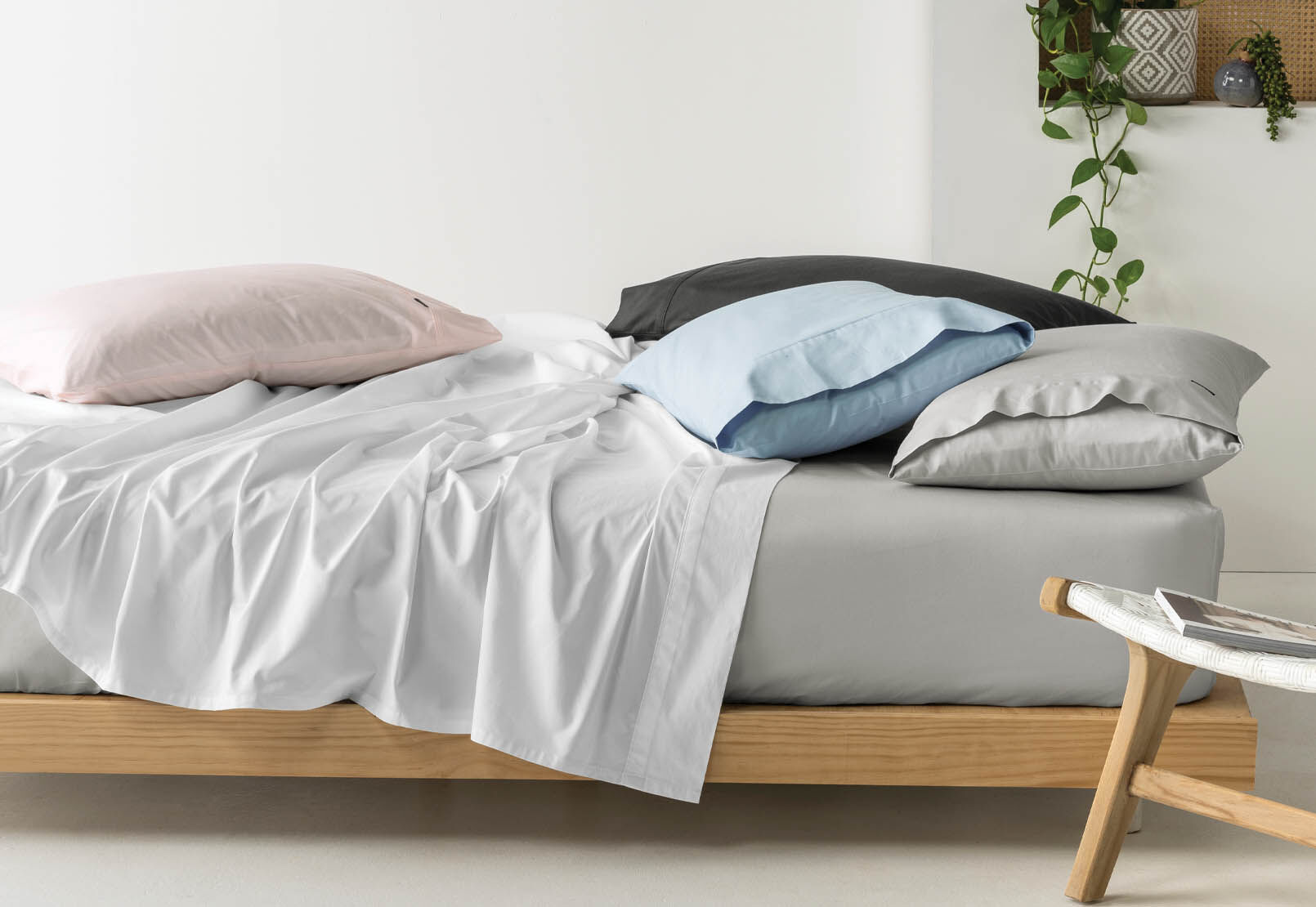 DOUBLE SHEET SET - 300 Percale Cotton Sheet Set DOUBLE SHEET SET