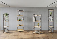DUNN - 4 Tier Corner Bookcase DUNN