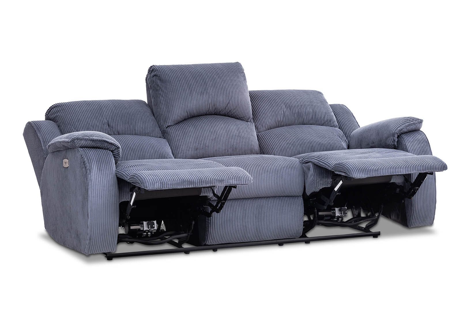 WELSH - Fabric 3 Seat Sofa with 2 inbuilt Electric Recliners WELSH