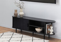 TANNER - 2 Door Black Entertainment Unit TANNER
