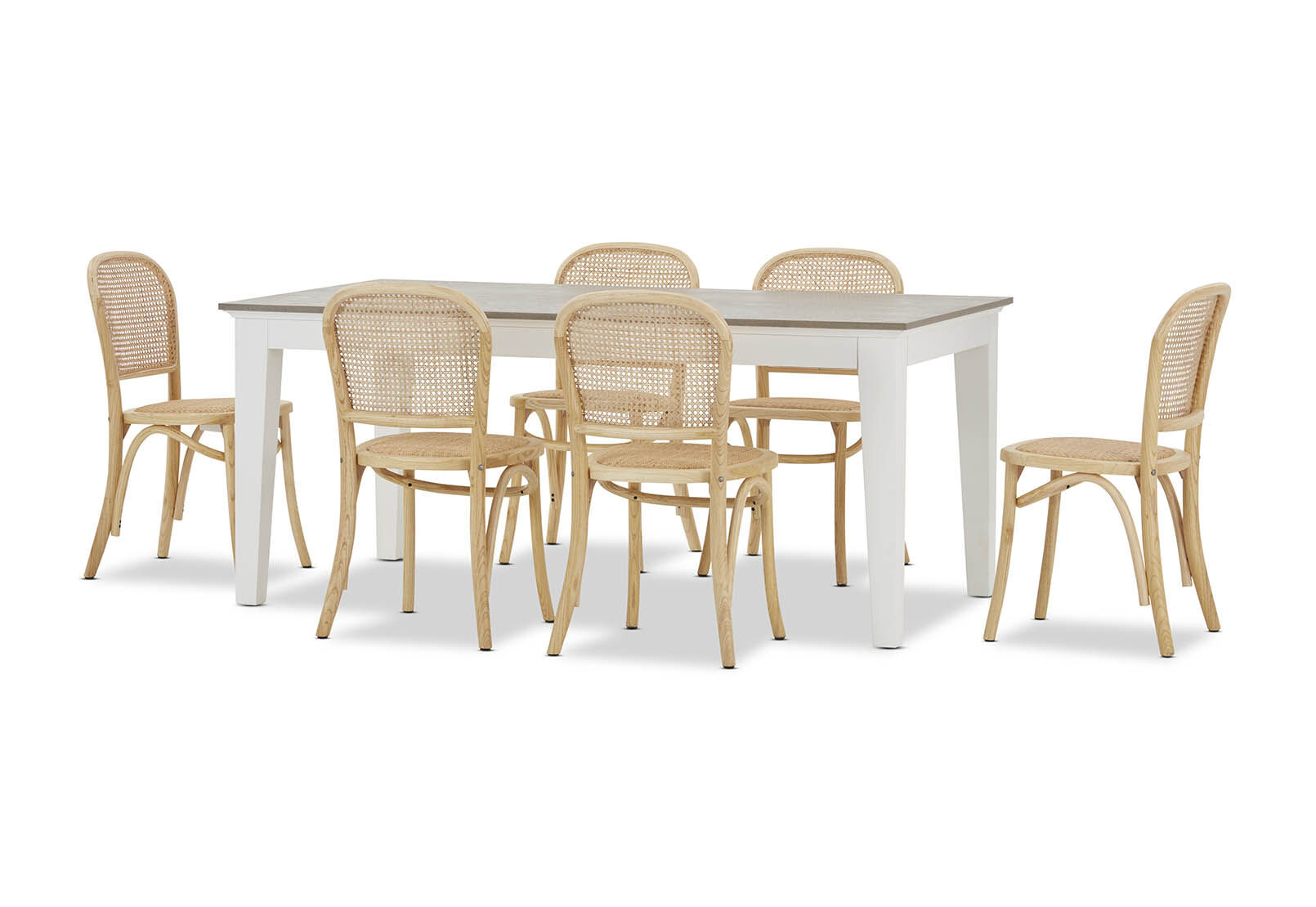 MARSEILLE - 7 Piece Dining Suite with Toulouse Dining Chairs MARSEILLE
