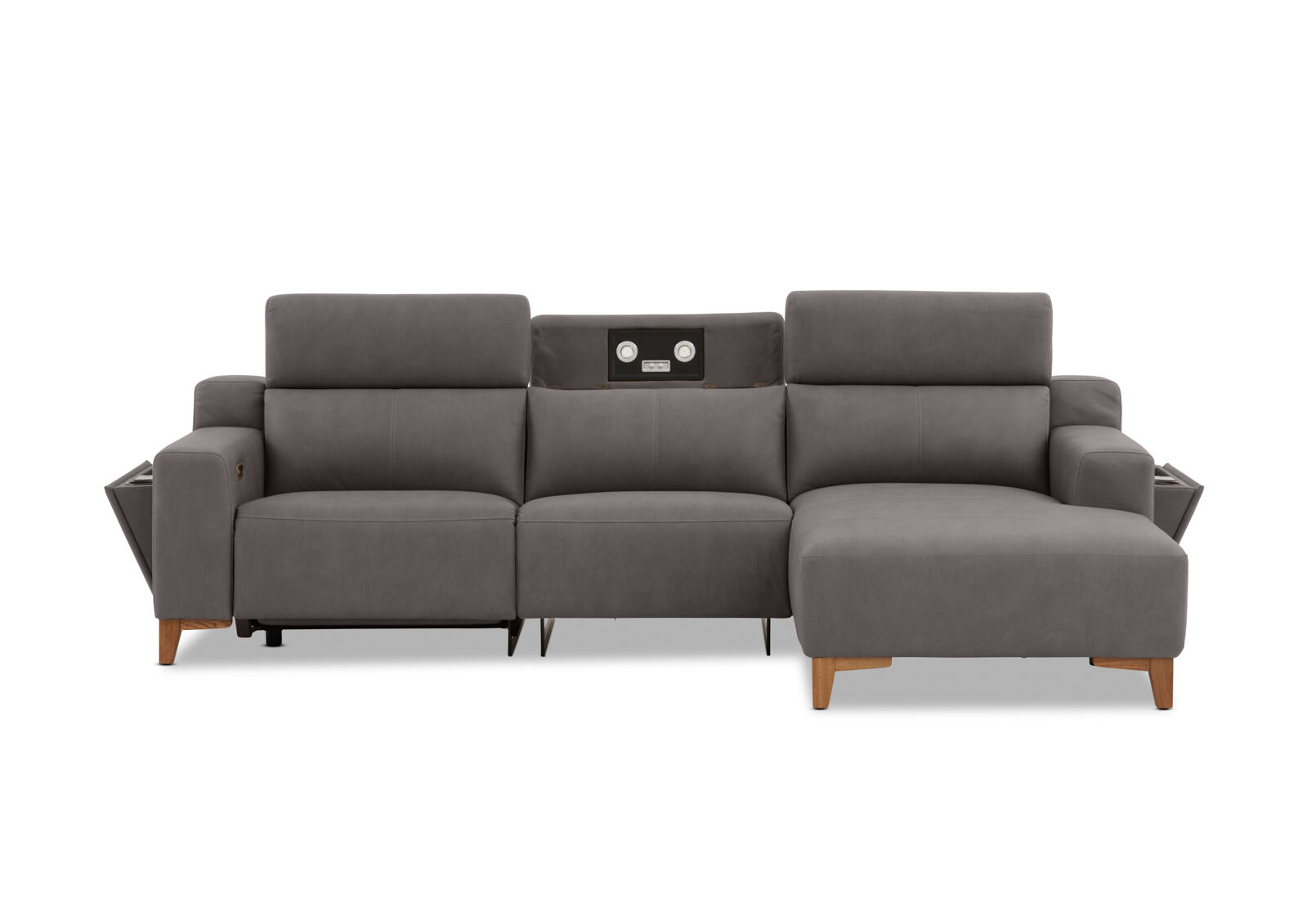 GAGE FABRIC - 3 Seater Sofa with Electric Recliner and RHF Chaise GAGE FABRIC