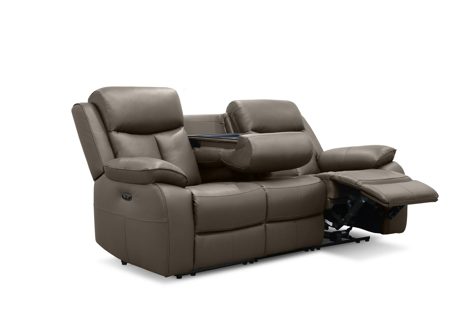 DACIA LEATHER - 3 Seater Sofa with 2 inbuilt Electric Recliners DACIA LEATHER