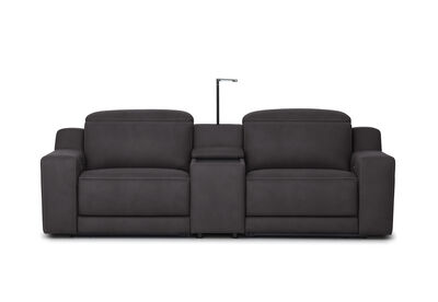 VANTRO FABRIC - 2 Seater with inbuilt Electric Recliners and Console