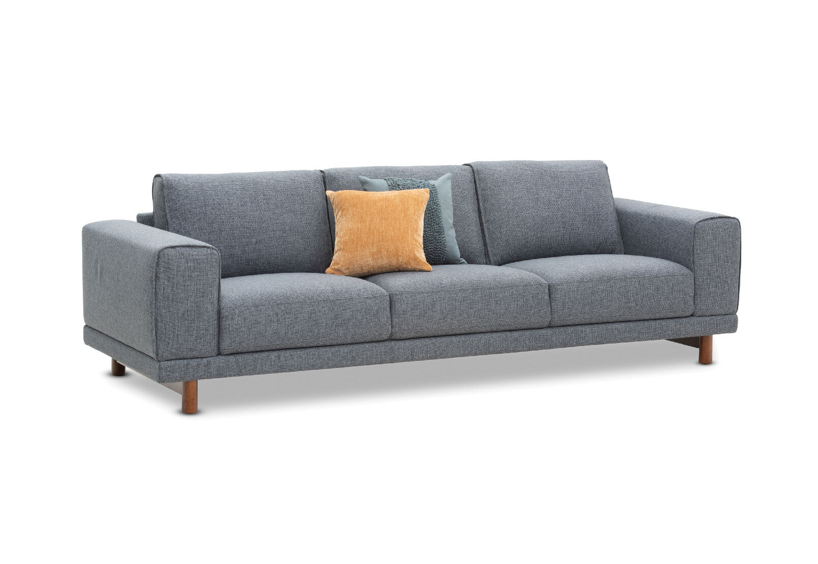 charcoal allegro fabric 3 seater amart furniture