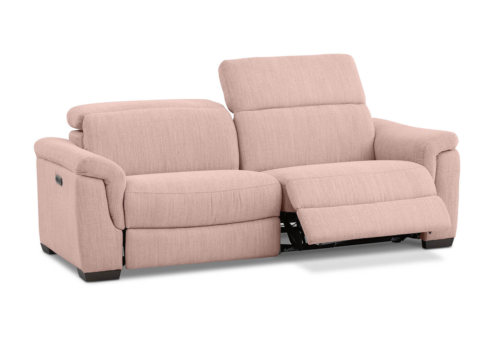 LUCIANO - Fabric 2.5 Seater Sofa with 2 Electric Recliners LUCIANO