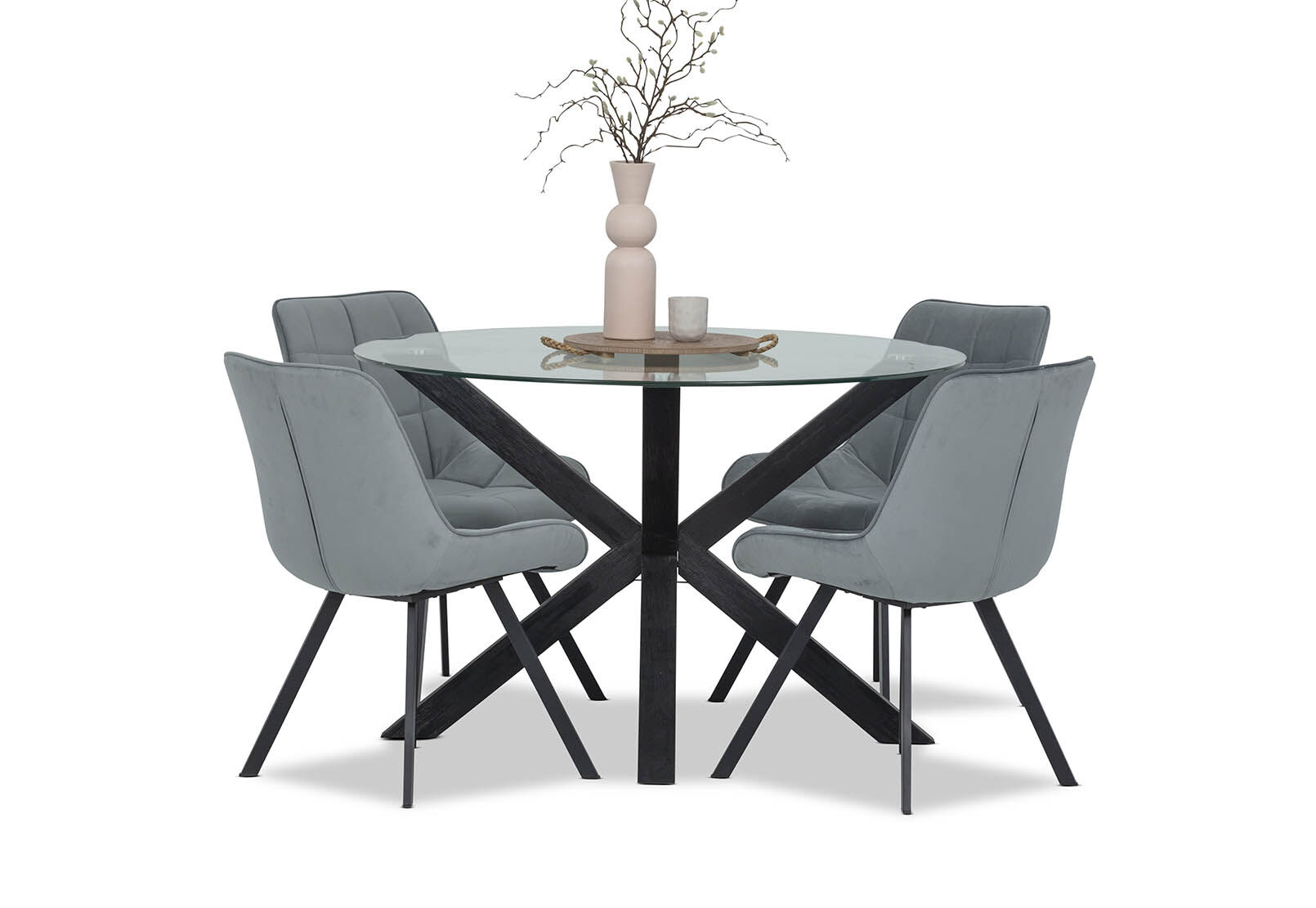 PROMENADE - 5 Piece Dining Suite with Blaze Dining Chairs PROMENADE