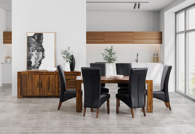BISBEE - 7 Piece Dining Suite with Zuma Dining Chairs