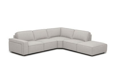 BARTELLE FABRIC - 5 Piece RHF Corner Chaise