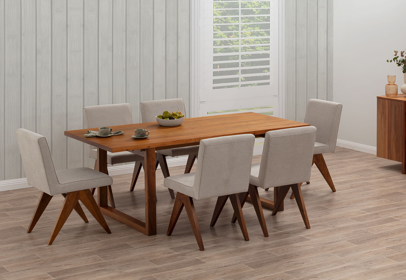 CULLIN - 7 Piece Dining Suite with Leland Dining Chairs CULLIN