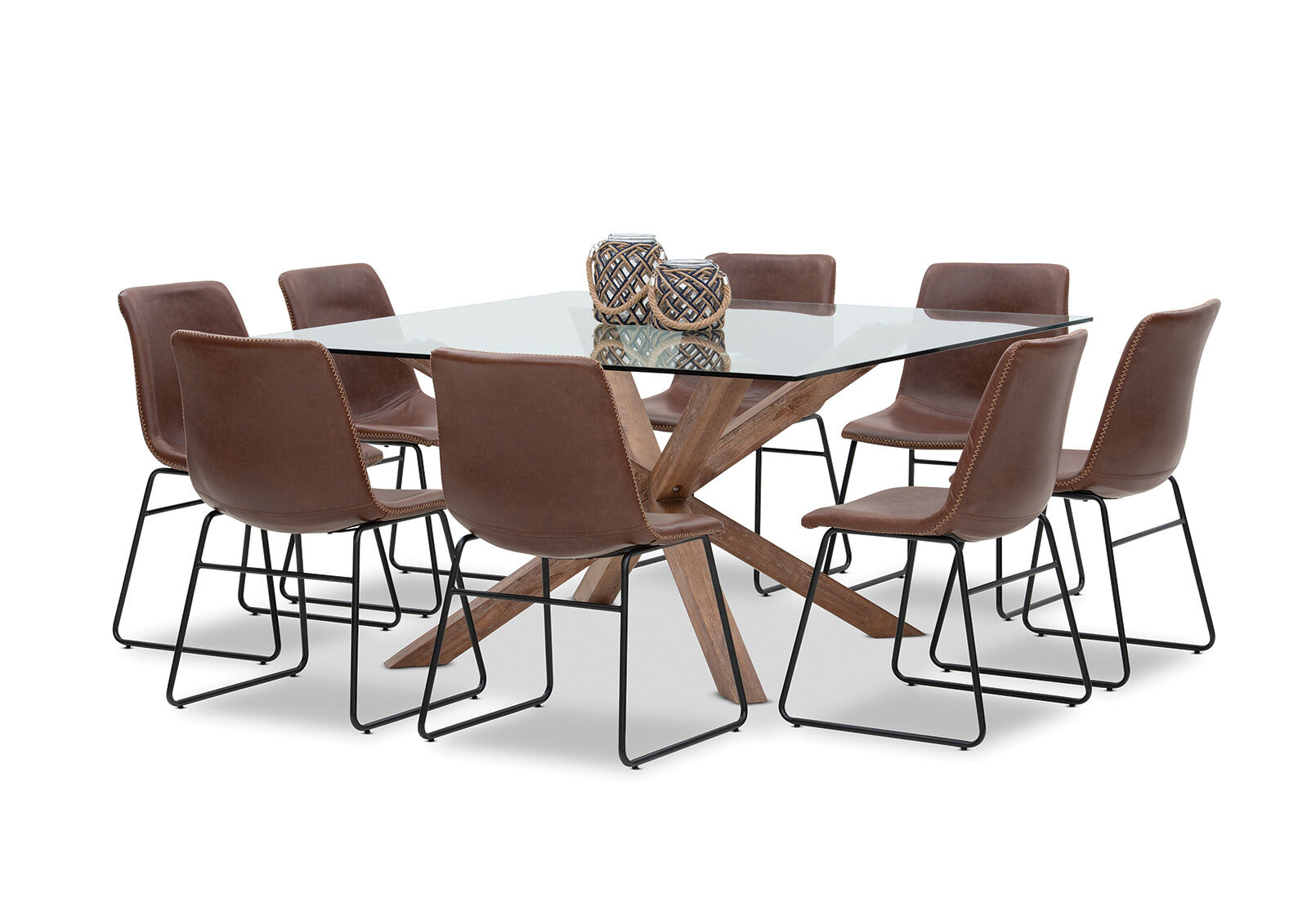 PROMENADE - 9 Piece Dining Suite with Loire Dining Chairs PROMENADE