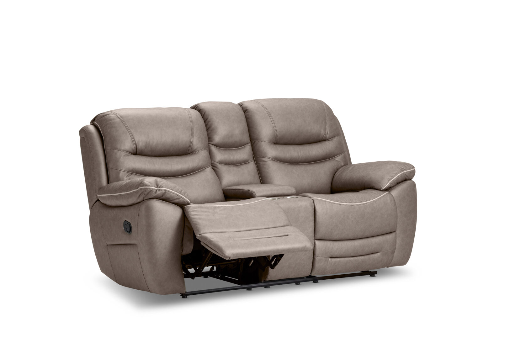 FEDERER FABRIC - 2 Seater with Inbuilt Recliners and Console FEDERER FABRIC