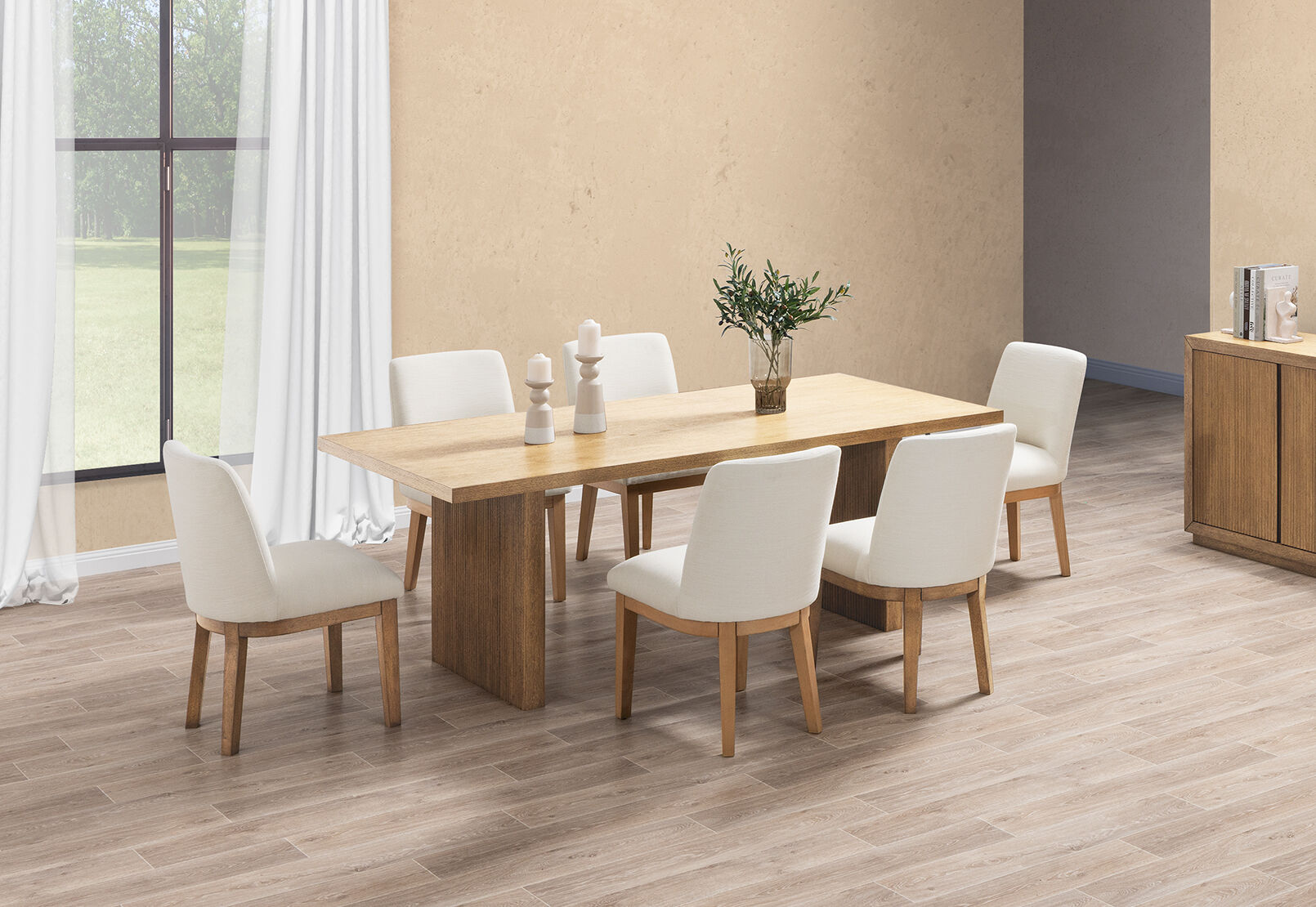 THORIN - 7 Piece Suite with Cora Chairs THORIN