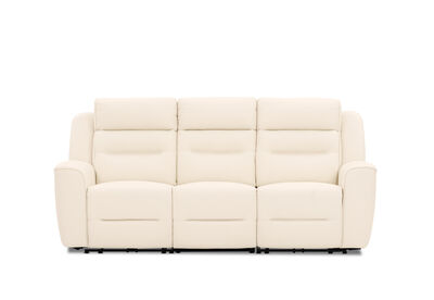 LANDO LEATHER - 3 Seater Sofa with 2 inbuilt Electric Recliners