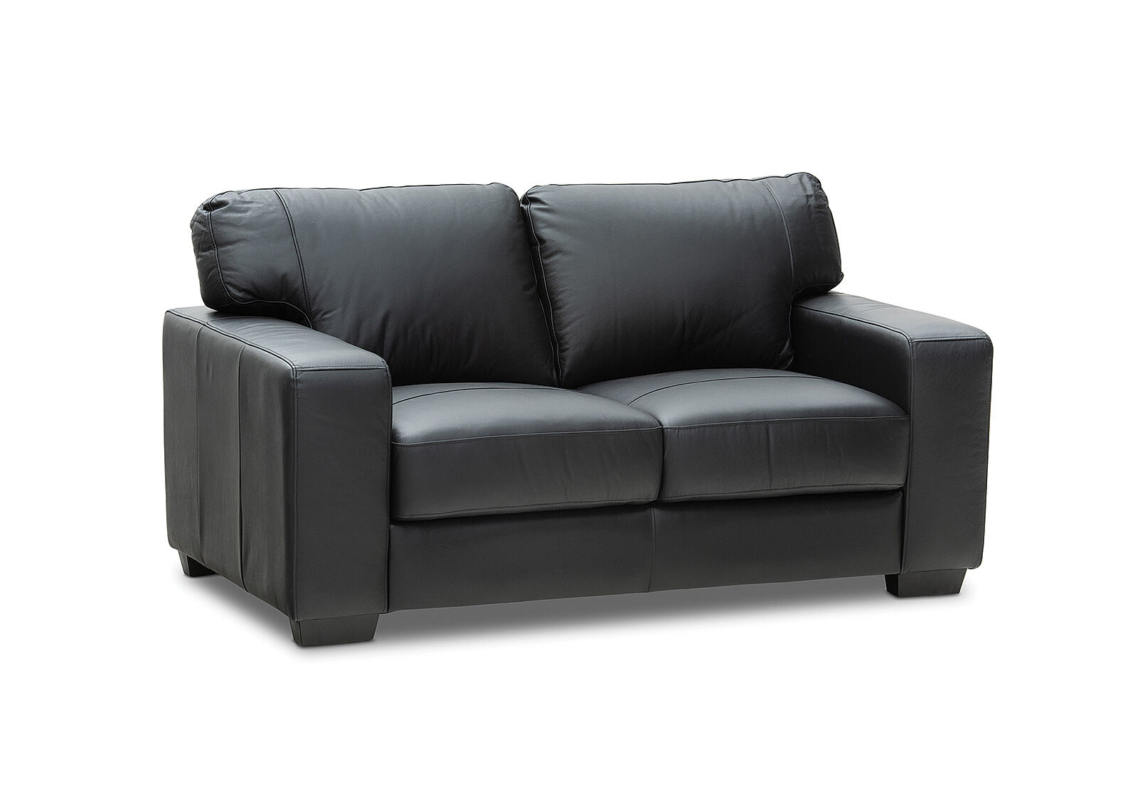 BLACK CHANDLER Leather 2 Seater | Amart Furniture
