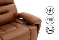 HOLLYWOOD FABRIC - Media 2 Seater with Electric Recliners HOLLYWOOD FABRIC