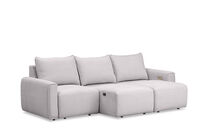 MIKAELA - 3 Seater with Sliding Electric Chaise MIKAELA