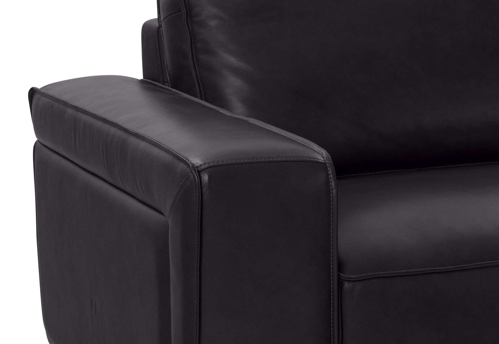 BARTELLE LEATHER - 3.5 Seater Sofa with Ottoman. BARTELLE LEATHER