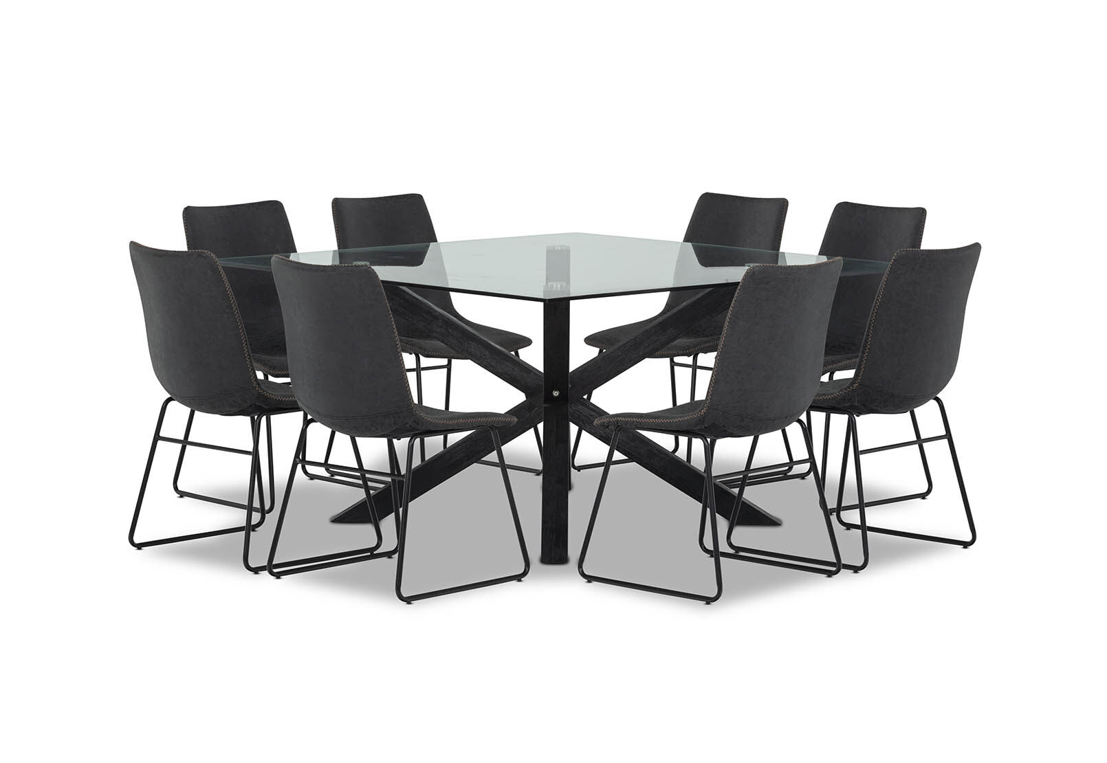 PROMENADE - 9 Piece Dining Suite with Loire Dining Chairs PROMENADE