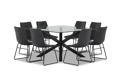 PROMENADE - 9 Piece Dining Suite with Loire Dining Chairs