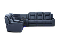 SENTINAL MK2 LEATHER - 5 Piece Corner with LHF Console SENTINAL MK2 LEATHER
