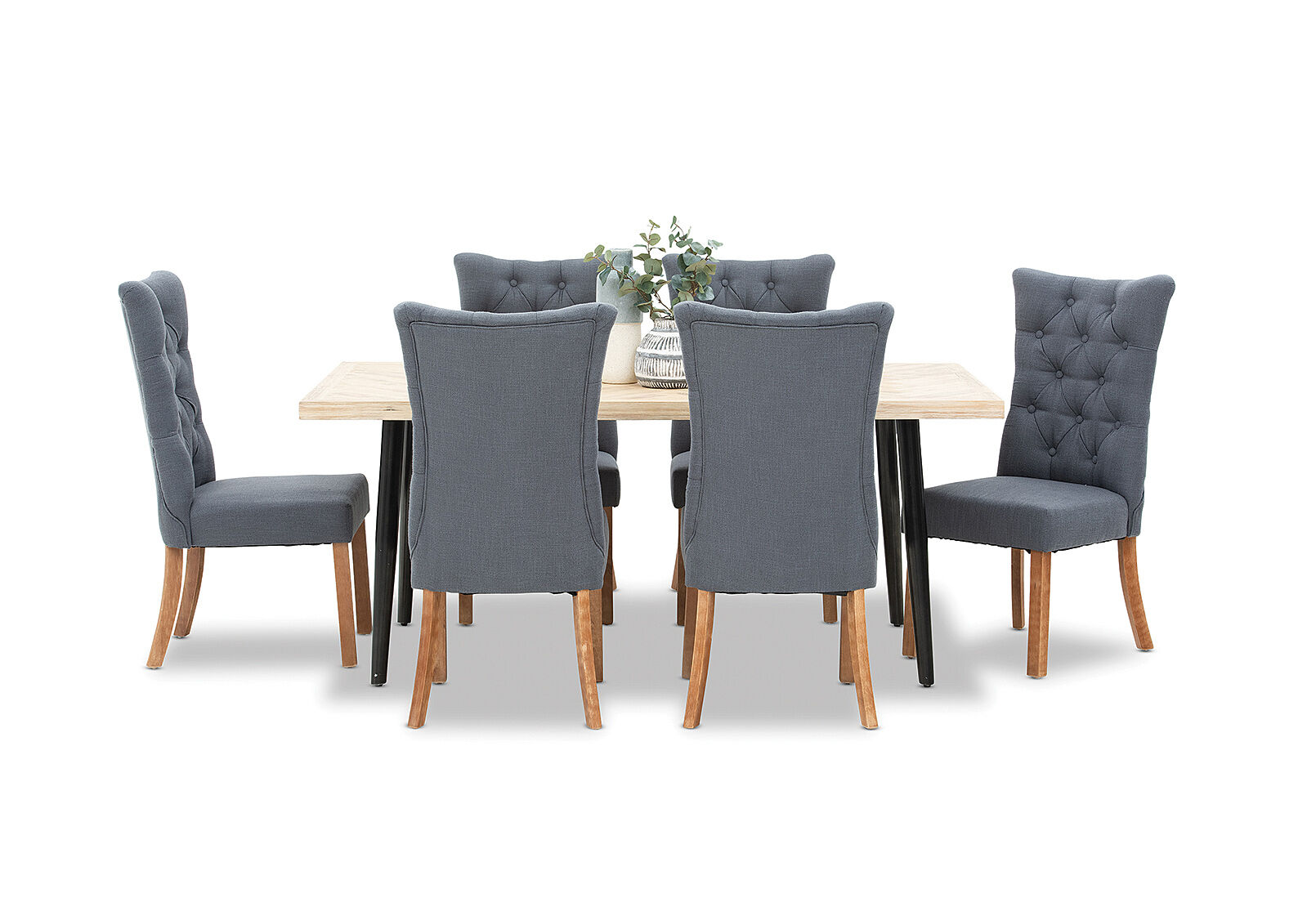Bella 7 Piece Dining Suite With Nottingham Dining Chairs Amart