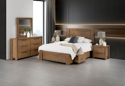 ROMULUS - 4 Piece Queen Dresser Bedroom Suite