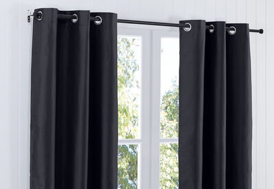 NOVA - Faux Silk Eyelet Curtain 120 x 223cm