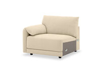 VARLEY FABRIC - Modular Left Hand Facing Chair VARLEY FABRIC