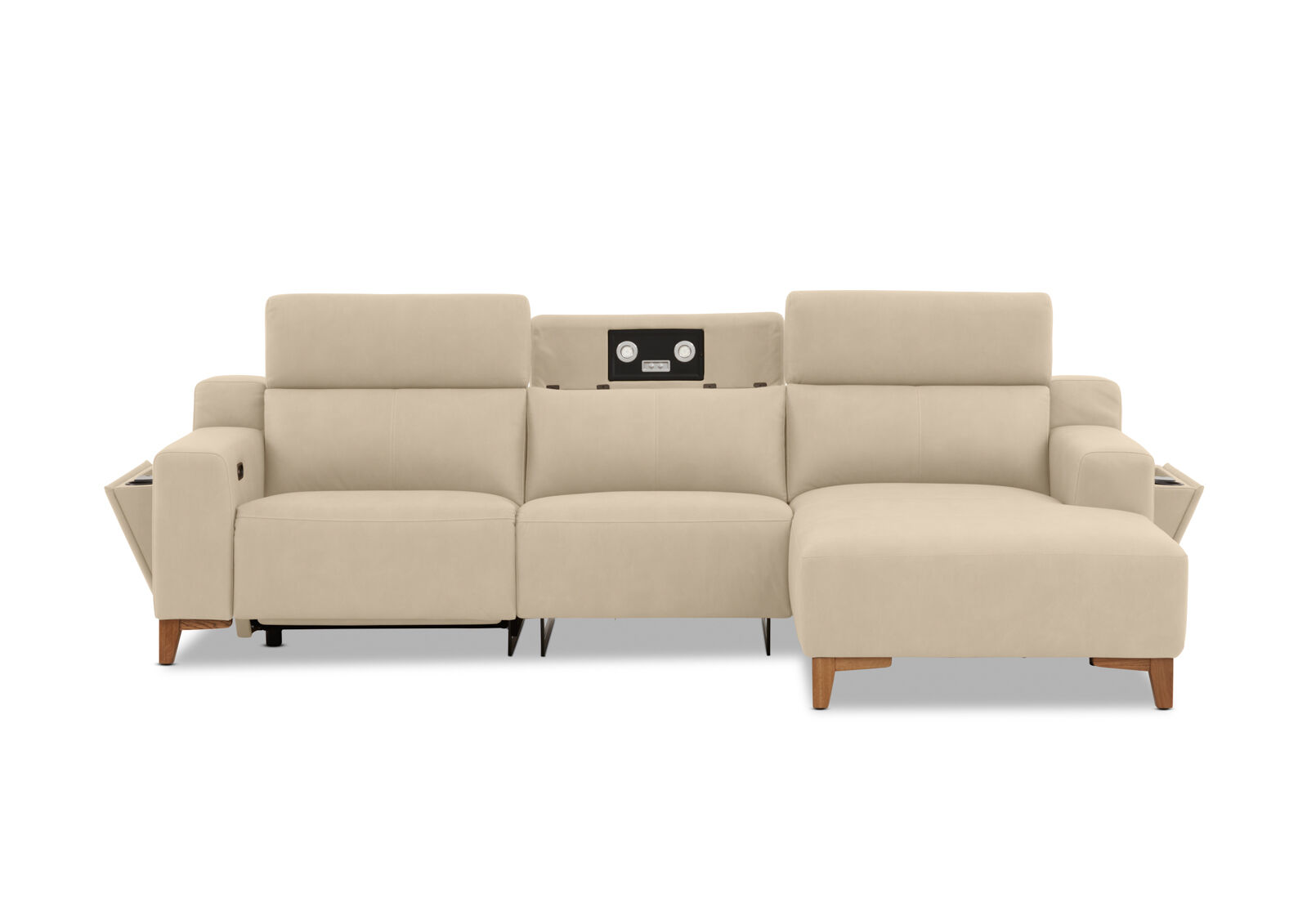 GAGE FABRIC - 3 Seater Sofa with Electric Recliner & RHF Chaise GAGE FABRIC
