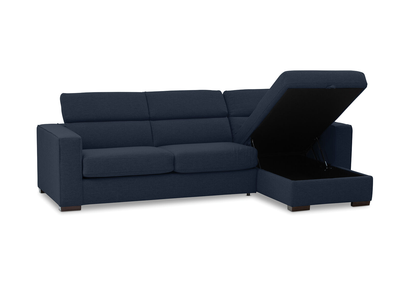 ANGUS - Fabric Right-Hand Facing 3 Seater Chaise with Sofa Bed ANGUS