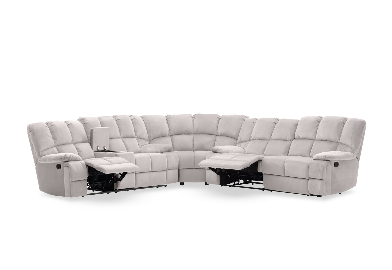 LEBRON FABRIC - Corner with Recliners LEBRON FABRIC