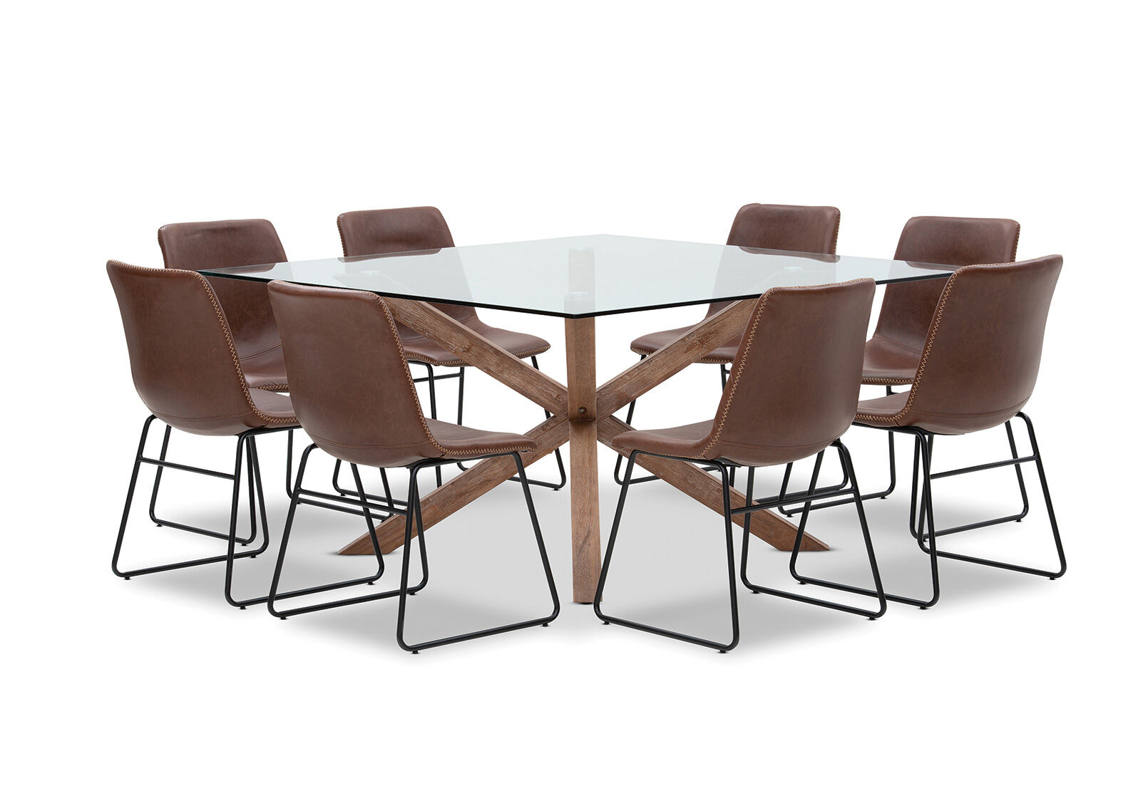 PROMENADE - 9 Piece Dining Suite with Loire Dining Chairs PROMENADE