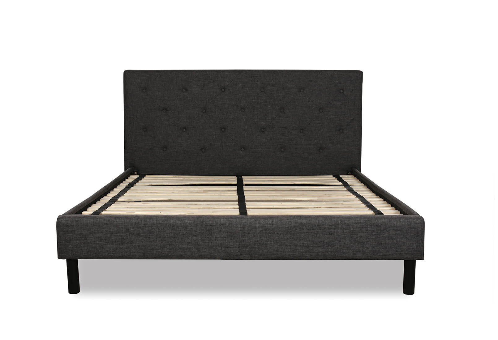 BRIGITTA - Grey Queen Bed BRIGITTA