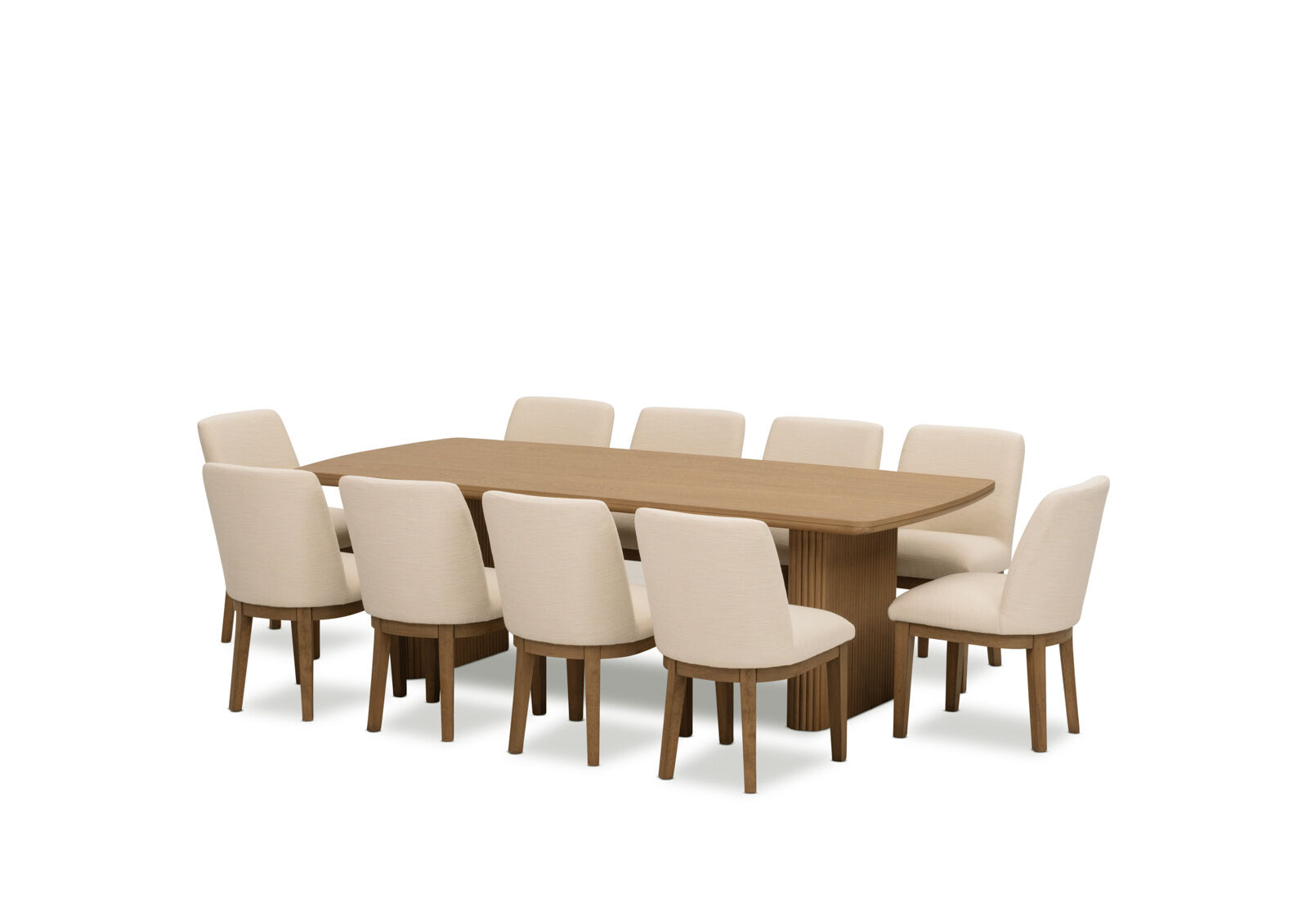 MIRAN - 11 Piece 2400 Dining Suite with Cora Dining Chairs. MIRAN