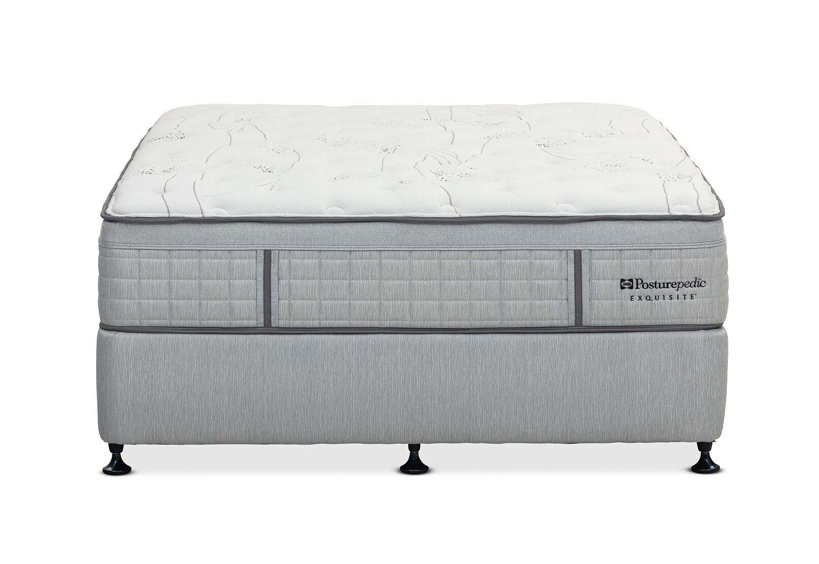 Posturepedic Plush Queen Ensemble In White Amart