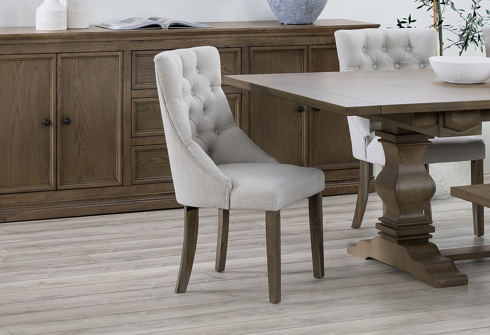 BEIGE LA SALLE Dining Chair Amart Furniture