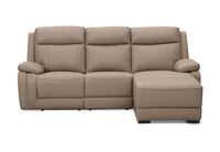 SAN MARCO - Leather 3 Seater Right-Hand Facing Chaise SAN MARCO