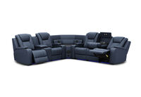 SENTINAL MK2 LEATHER - 5 Piece Corner with LHF Console SENTINAL MK2 LEATHER
