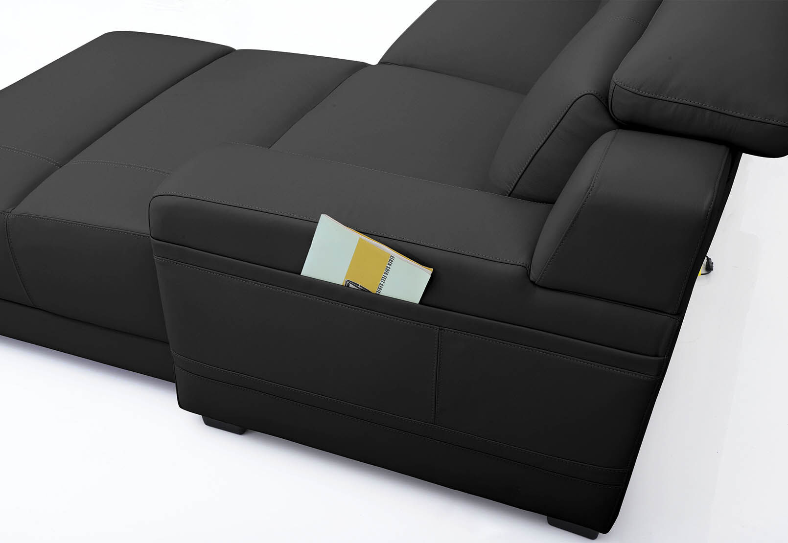 CASSIUS MK2 LEATHER - 3 Seater LHF Chaise CASSIUS MK2 LEATHER